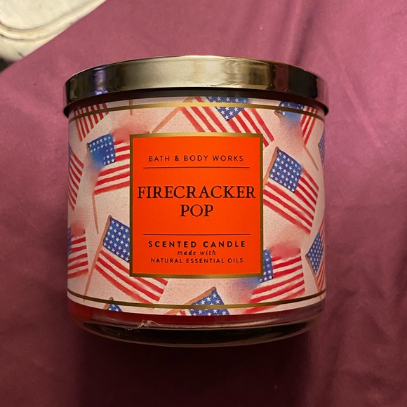 Bath & Body Works Other - BRAND NEW  BBW 3-Wick Candle “Fircracker Pop”